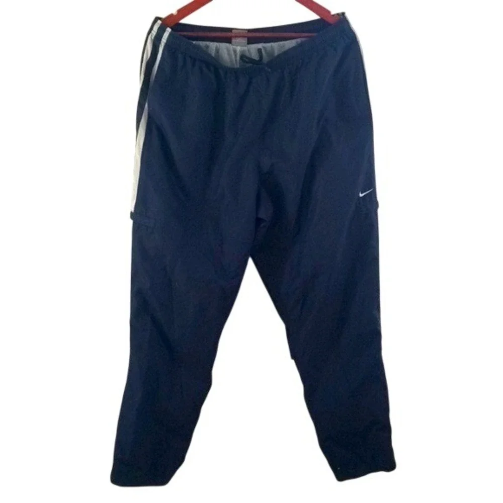 Nike Men's XXL Navy Lined‎ Sportswear Sports Training Long Pants Elastic Waist
